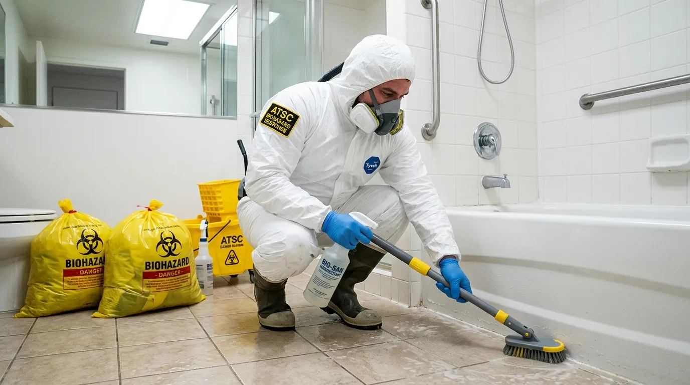 Decontamination equipment deployed for Blood Cleanup in Oak Creek